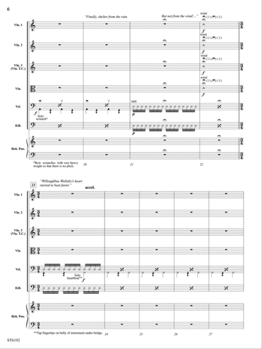 House of Untold Horrors (for Narration and String Orchestra): Score String Orchestra scores gallery preview page 6