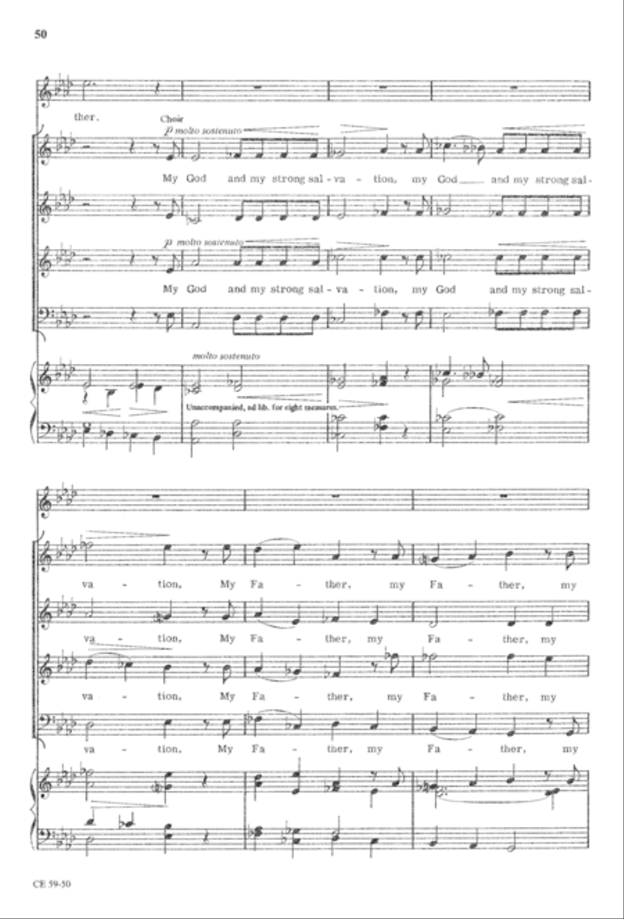 The Seven Last Words of Christ 4-Part scores gallery preview page 52