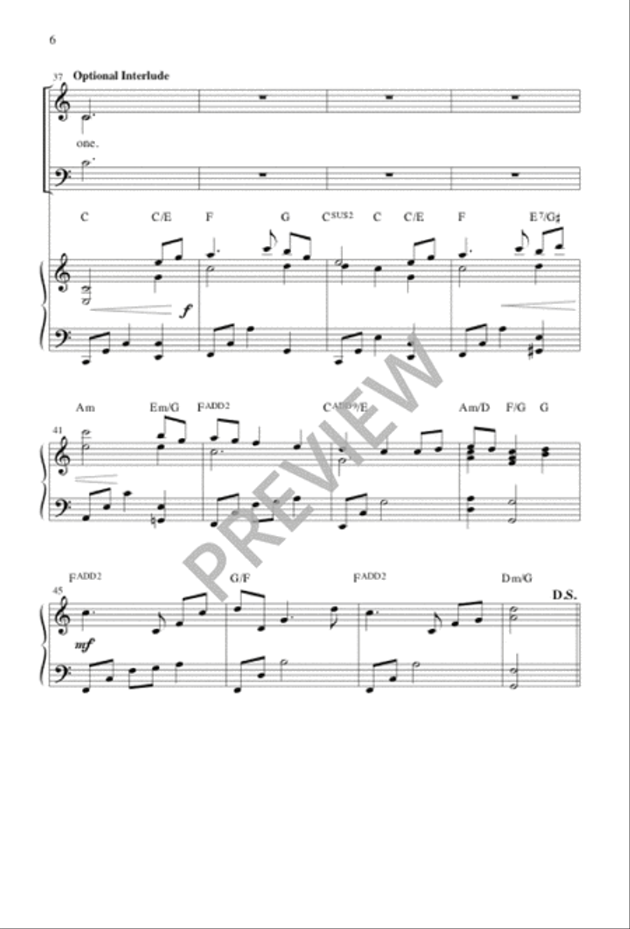 From the Many, Make Us One 3-Part scores gallery preview page 7