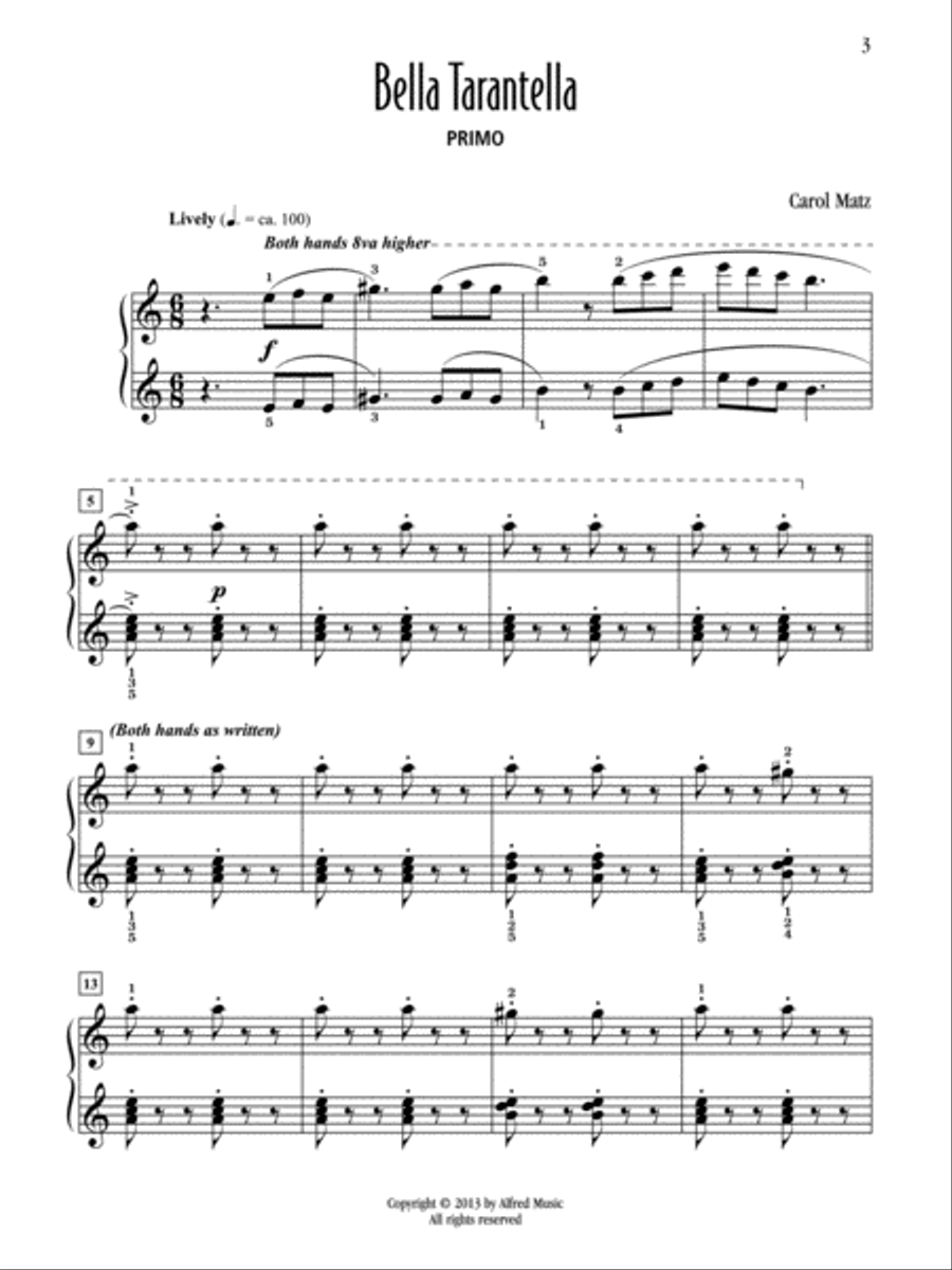 Bella Tarantella Small Ensemble scores gallery preview page 3