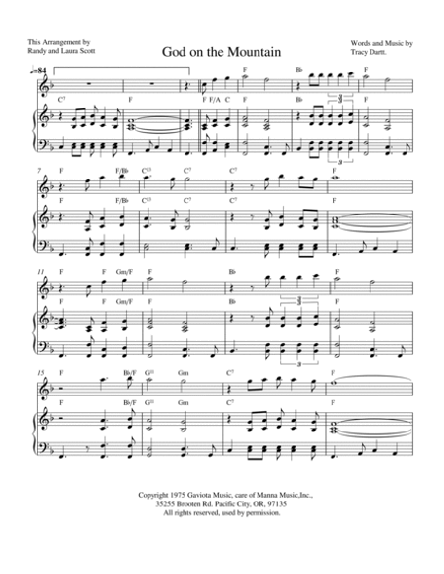 God On The Mountain Flute scores gallery preview page 2
