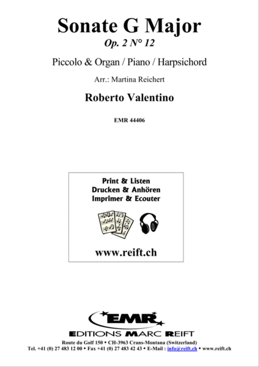 Sonate G Major Piccolo scores gallery preview page 2