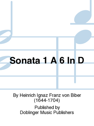 Book cover for Sonata 1 a 6 in D