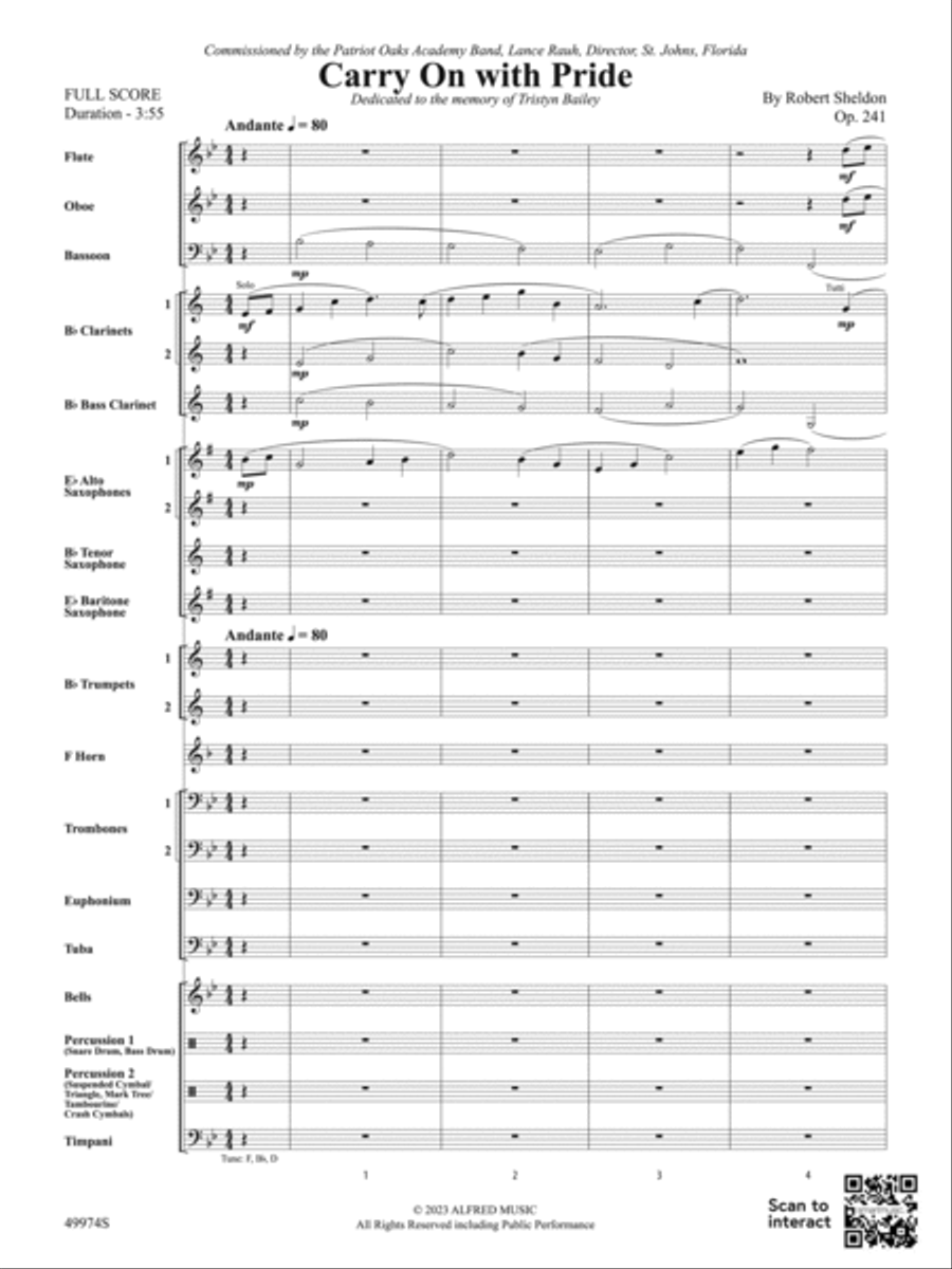 Carry On with Pride: Score Concert Band scores gallery preview page 3
