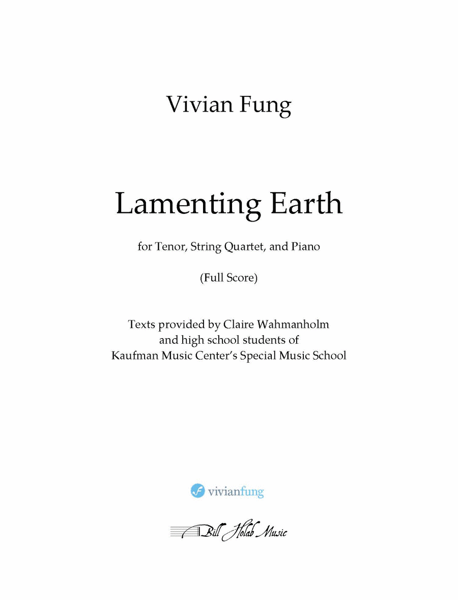 Lamenting Earth Cello scores gallery preview page 1