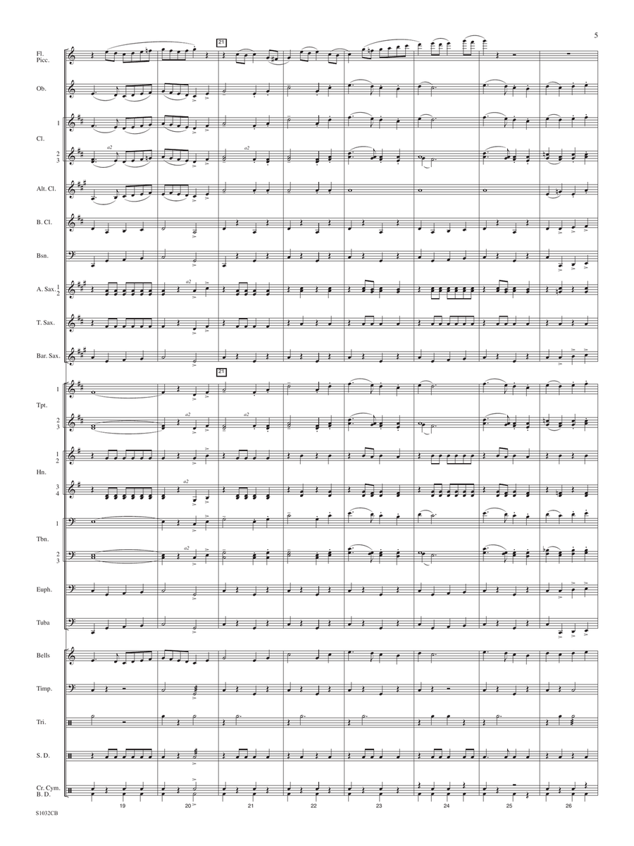 Victory March - Full Score Concert Band scores gallery preview page 5