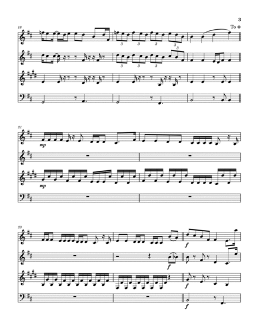 Deeper Waters Woodwind Quartet scores gallery preview page 4