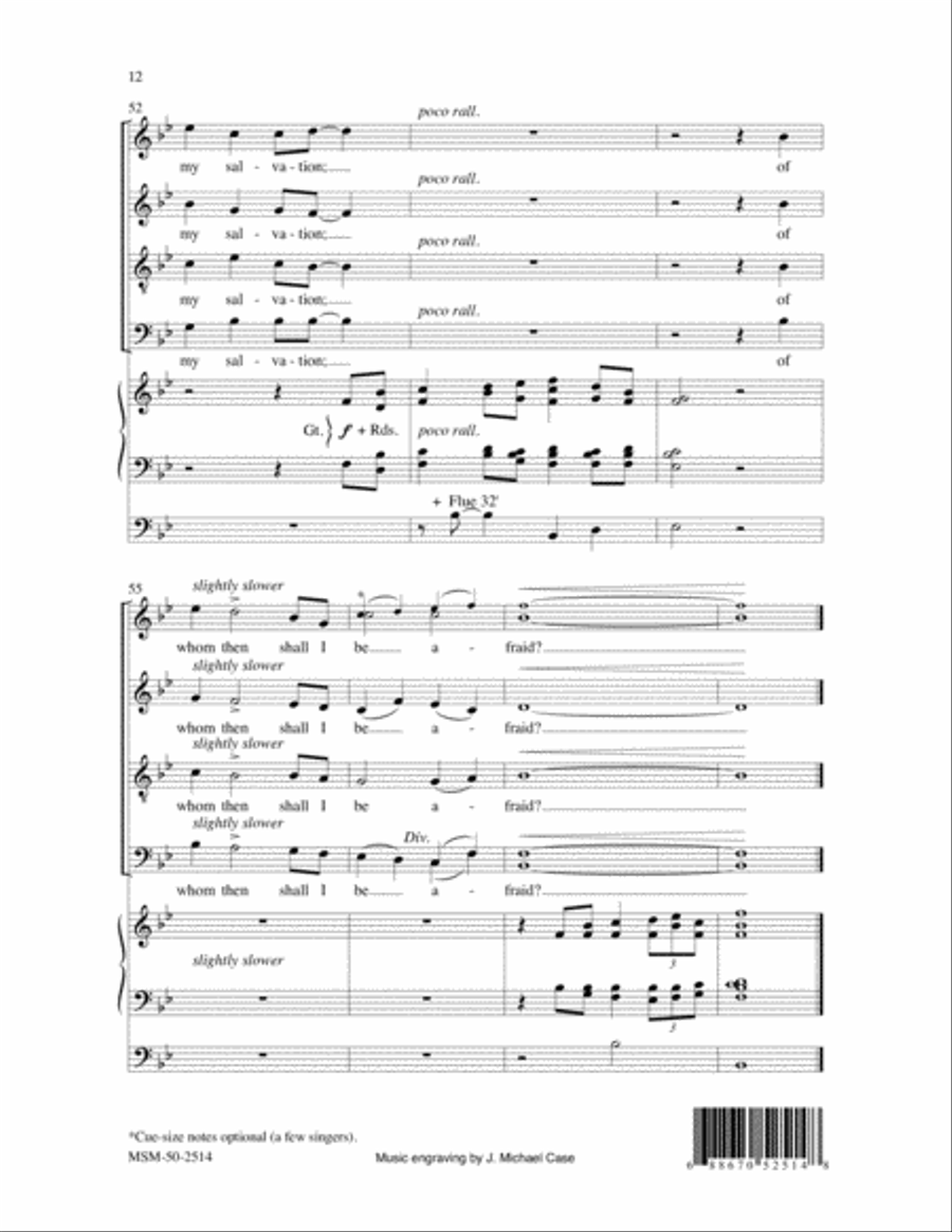 The Lord Is My Light 4-Part scores gallery preview page 7