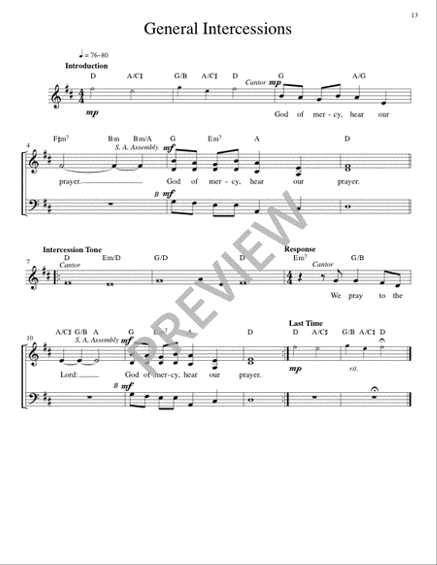 Mass of Joy and Peace - Guitar edition Guitar scores gallery preview page 13