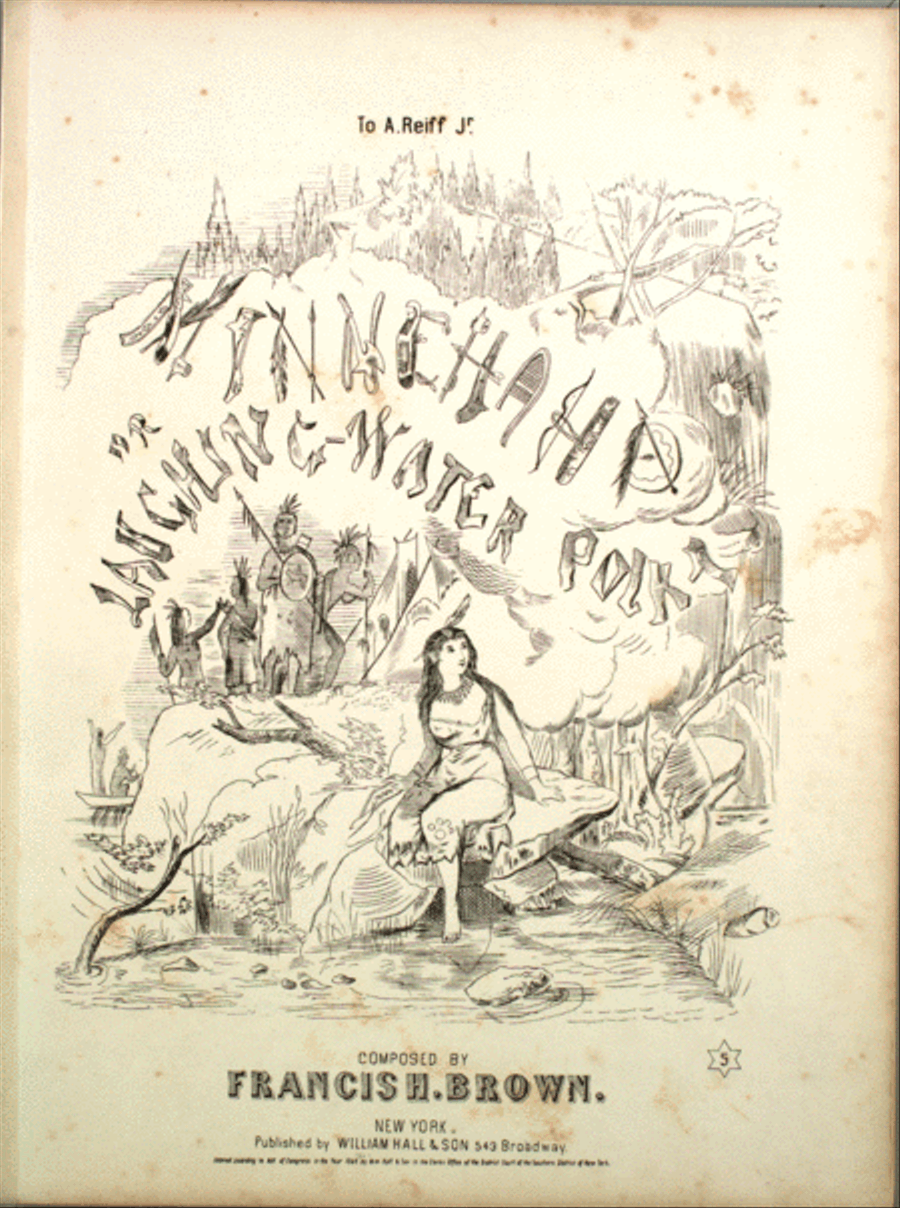 Minnehaha, or Laughing-Water Polka Piano Solo scores gallery preview page 1