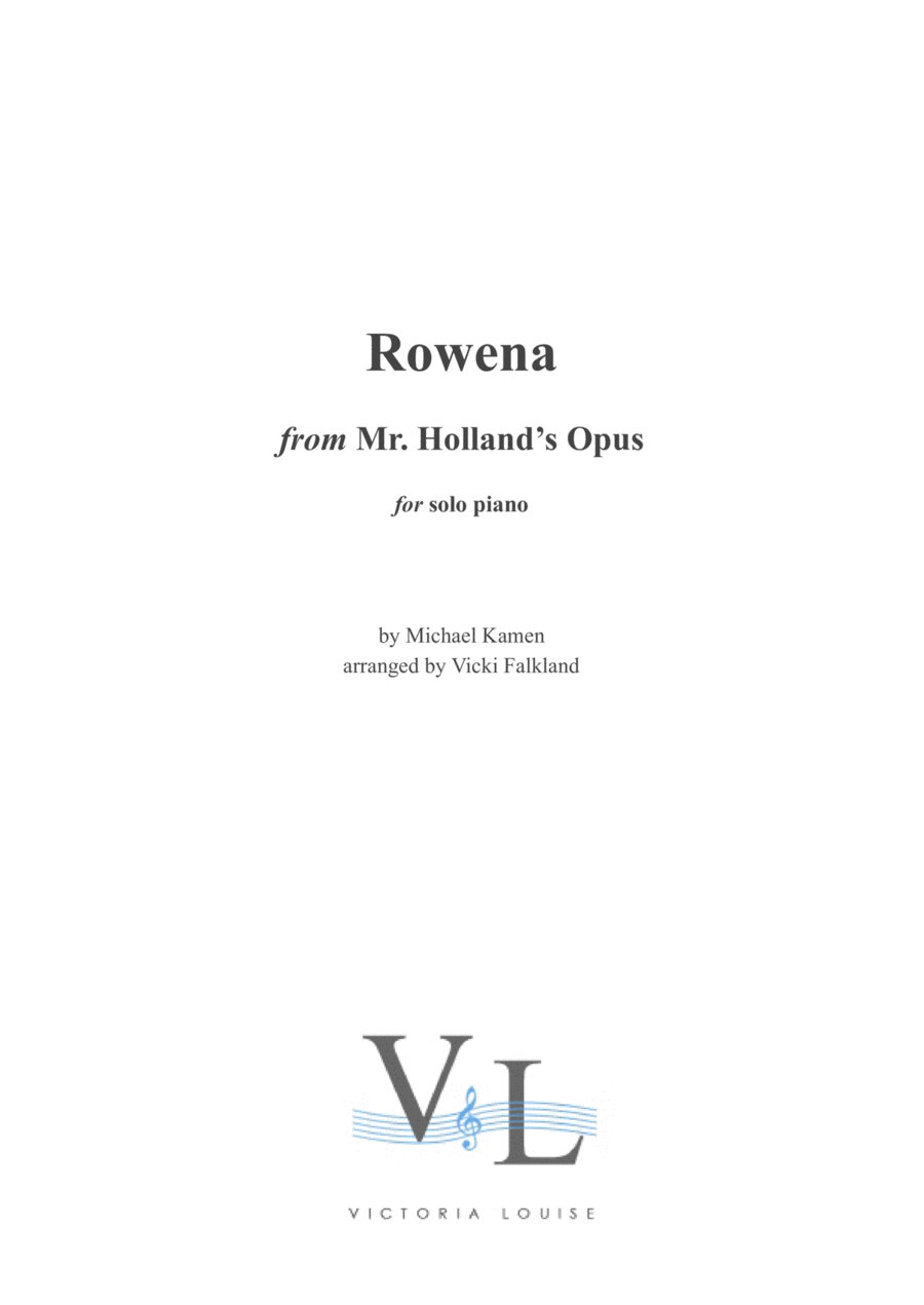 Rowena Rowena Piano Solo scores gallery preview page 1