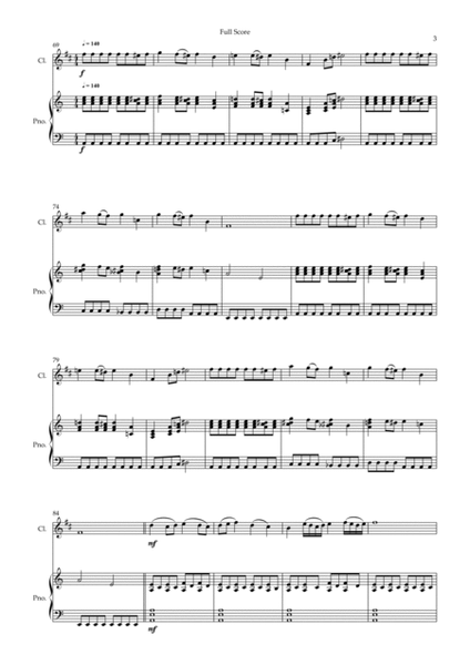 Hedwig's Theme (from Harry Potter) for Clarinet in Bb Solo and Piano Accompaniment image number null