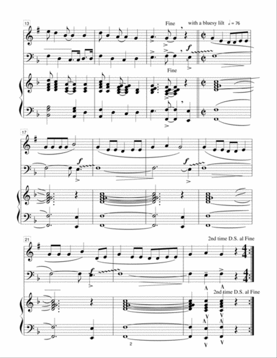 Flyin', Flyin' - Trumpet/Trombone duet with Piano image number null