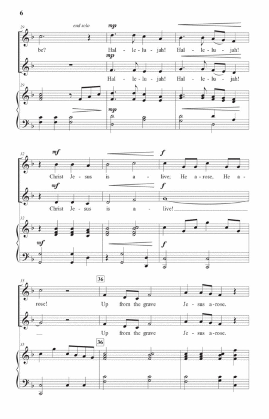 Up from the Grave (2-part choir) SA scores gallery preview page 5