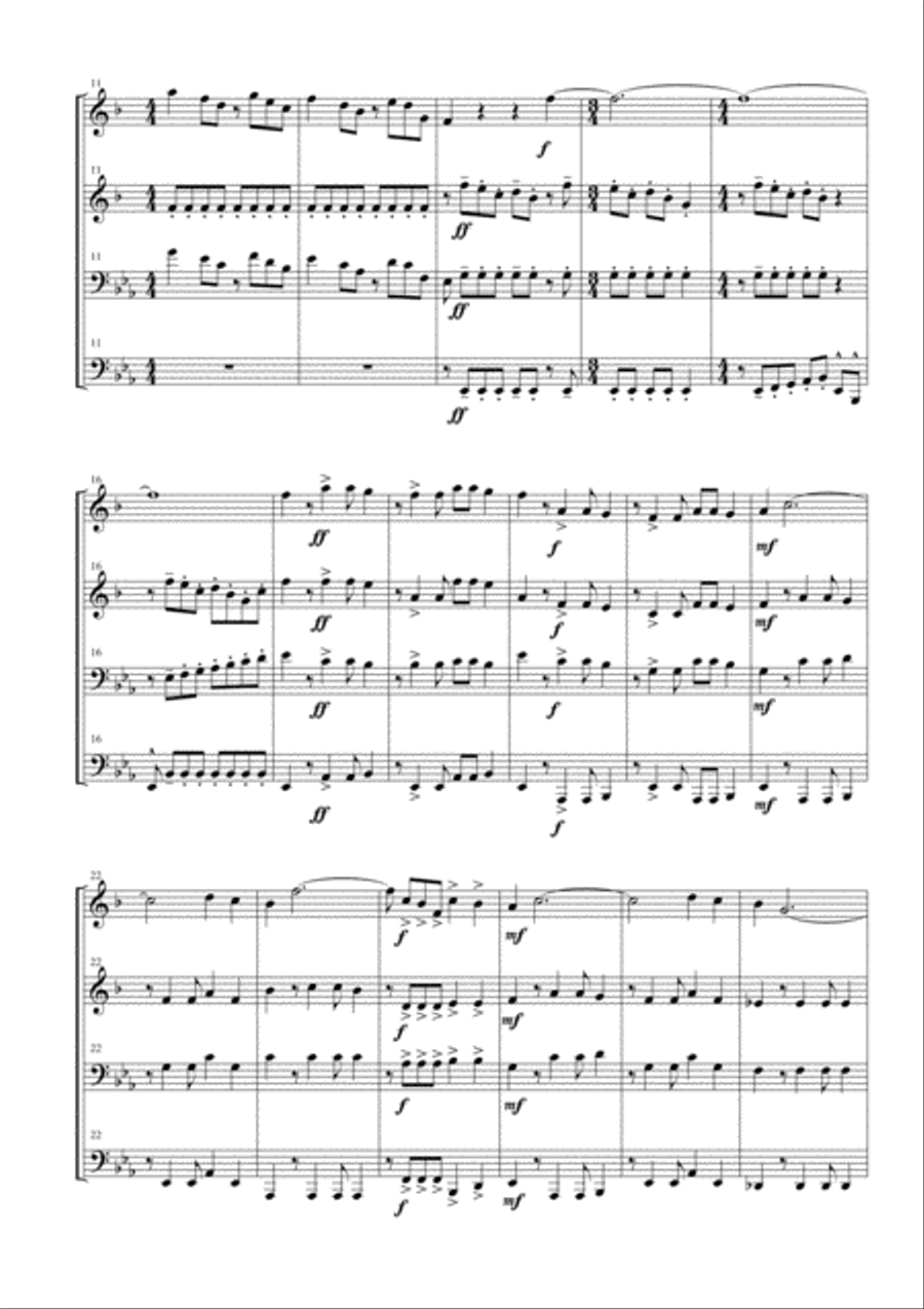 The Magnificent Seven Brass Ensemble scores gallery preview page 2