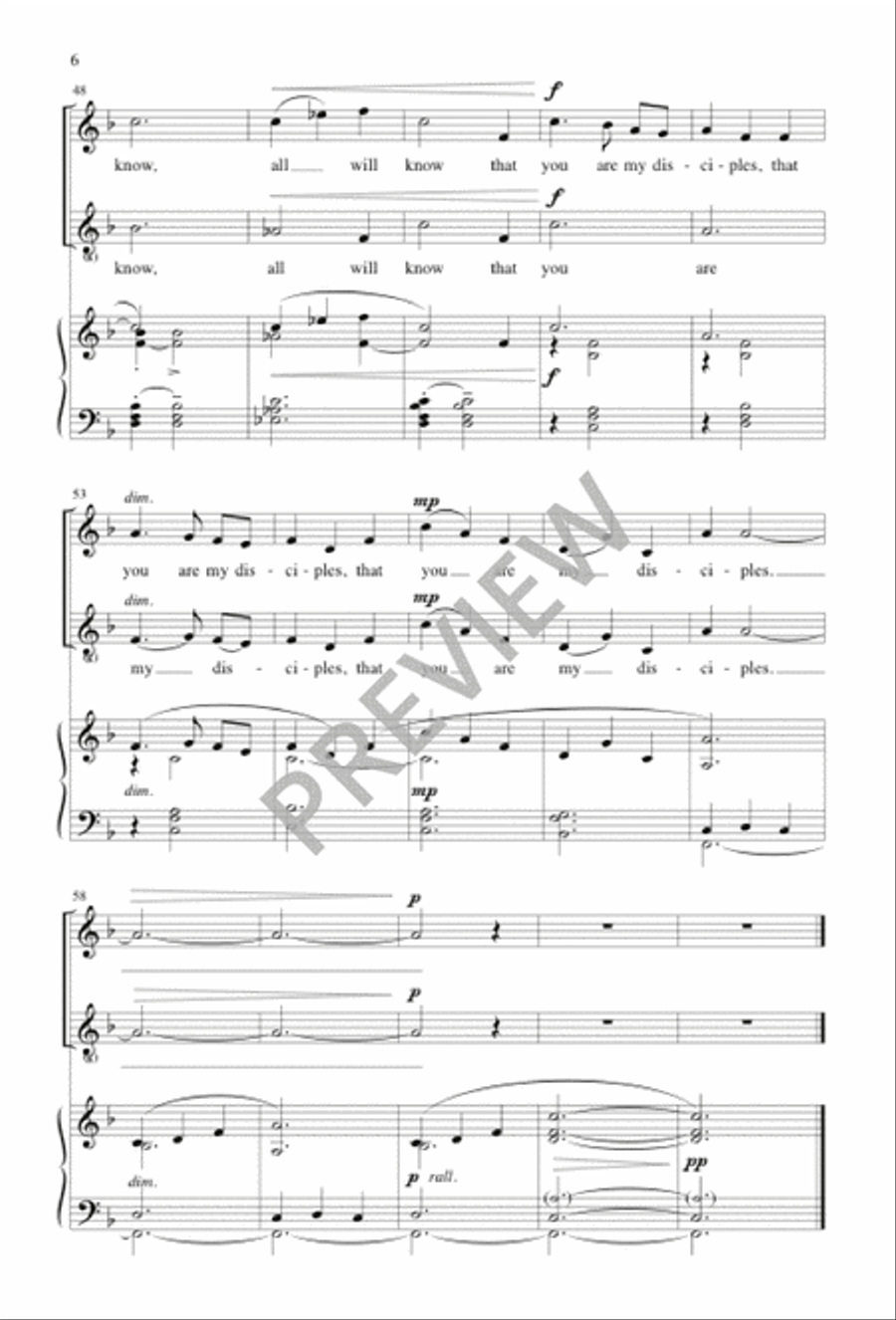 I Give You a New Commandment 2-Part scores gallery preview page 5