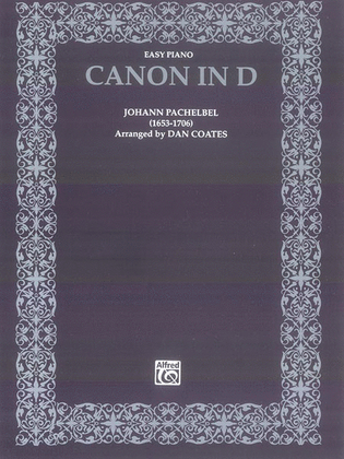Book cover for Canon In D - Easy Piano