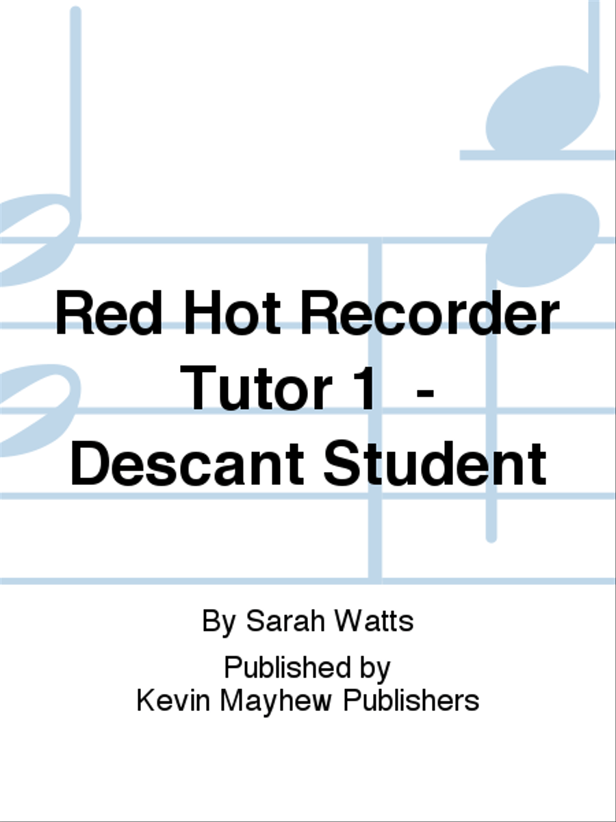Red Hot Recorder Tutor 1 - Descant Student Recorder scores gallery preview page 1