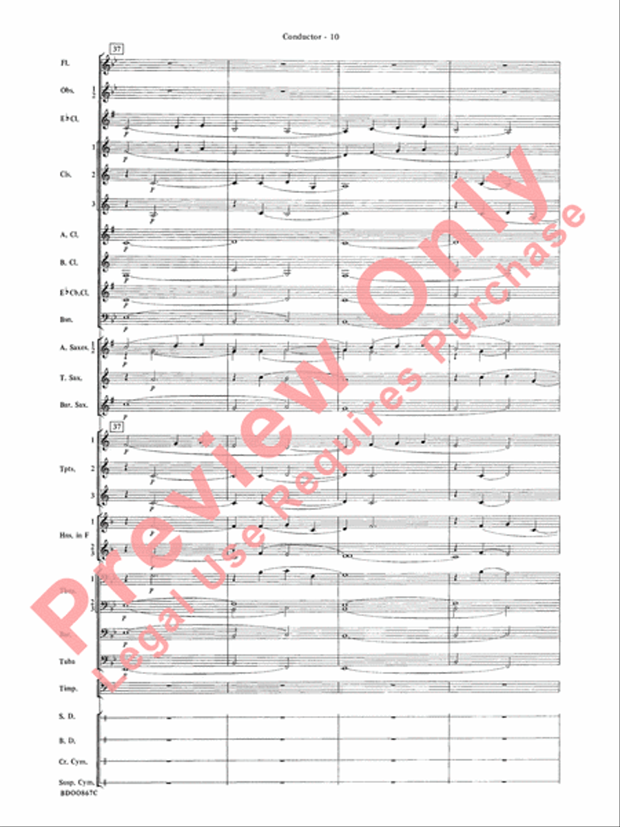 Aria Cantabile Concert Band scores gallery preview page 12