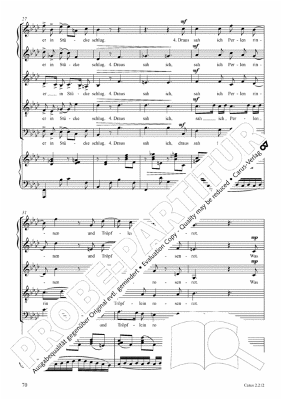Love songs. Choral collection with CD 4-Part scores gallery preview page 62