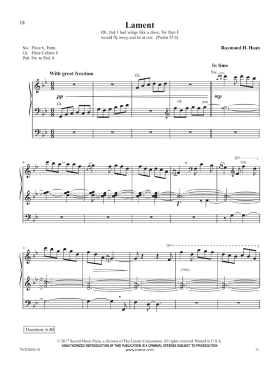 Preludes and Meditations Preludes and Meditations Organ Solo scores gallery preview page 9