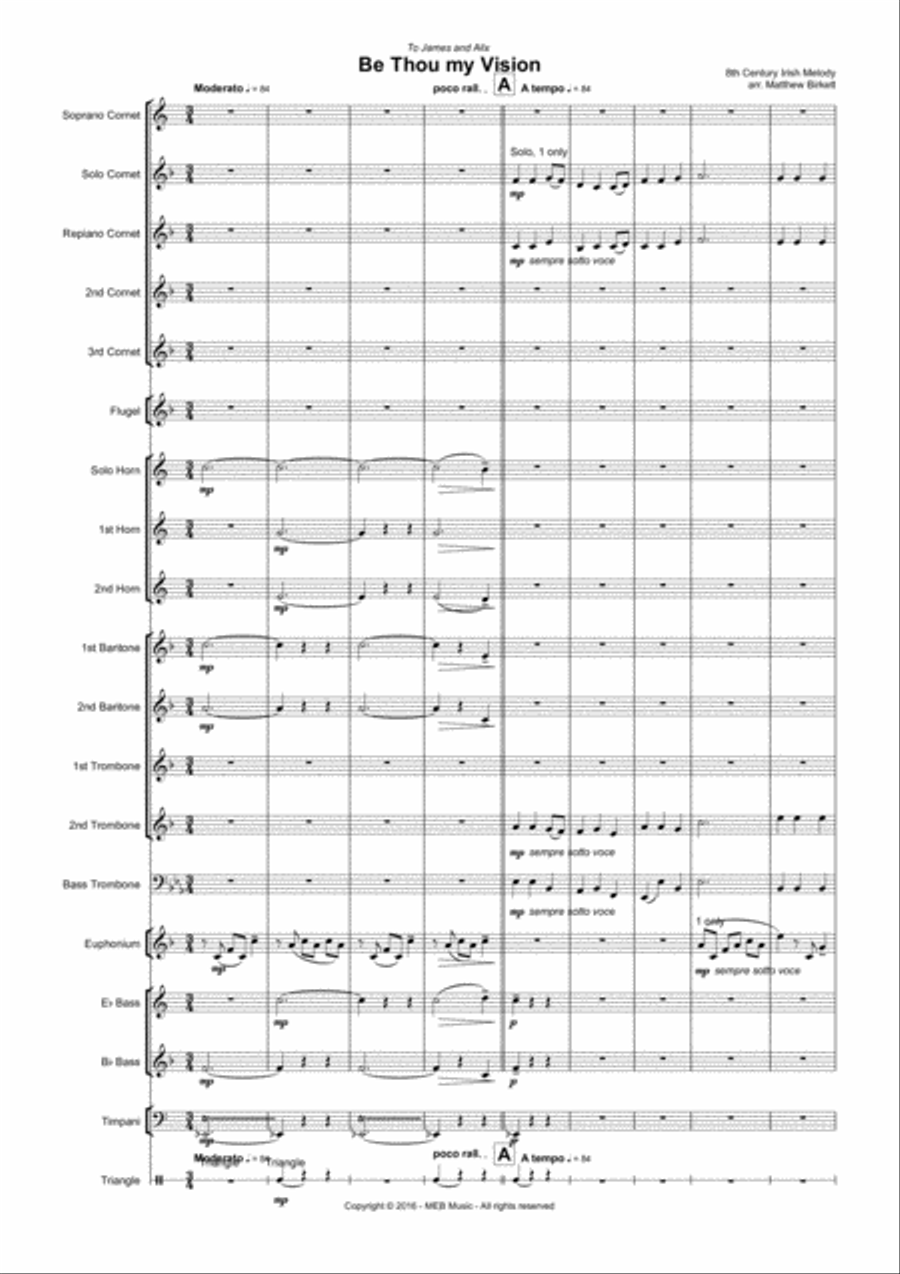 Be Thou My Vision Brass Ensemble scores gallery preview page 2