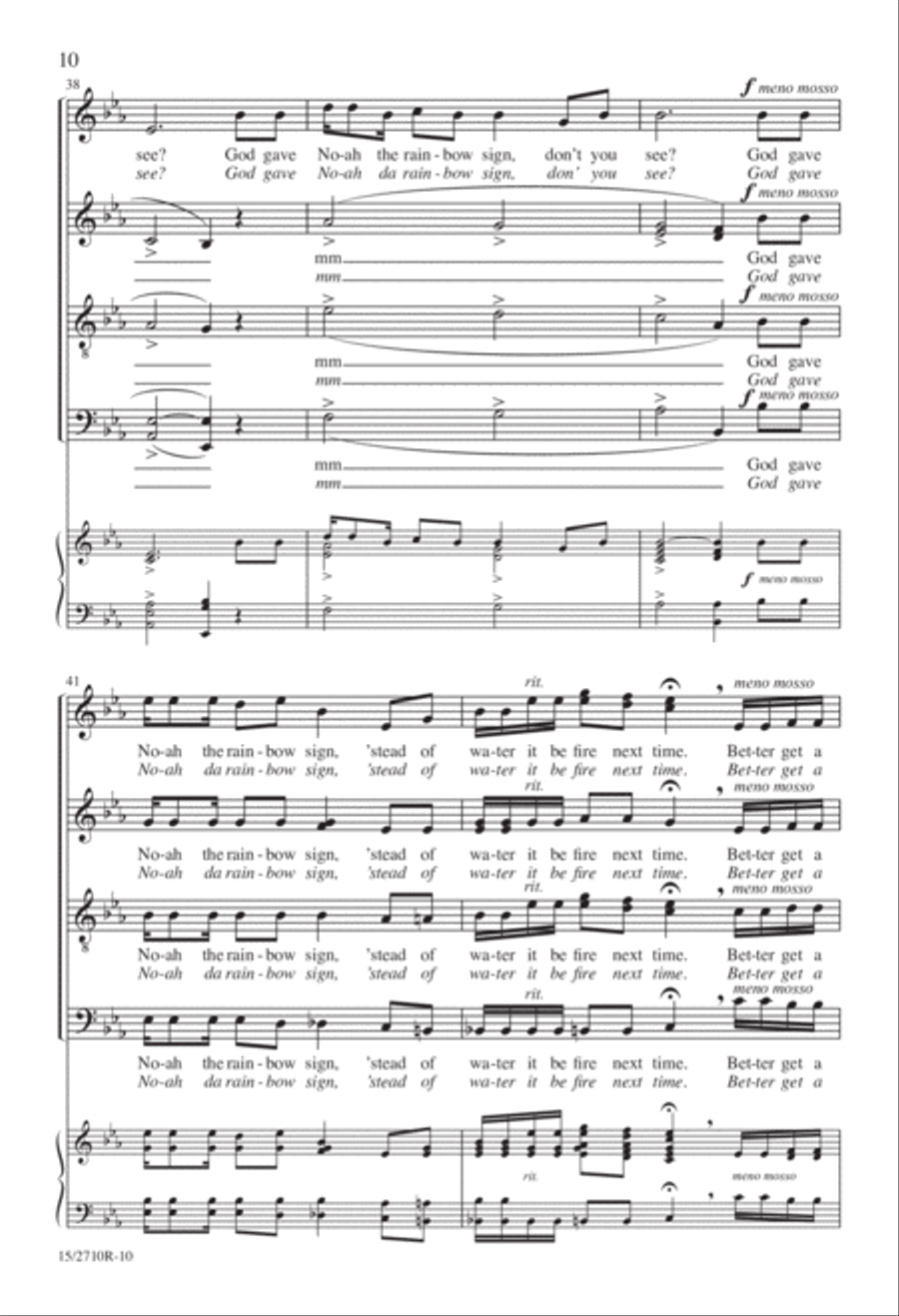 I Got a Home in-a That Rock Divisi scores gallery preview page 11