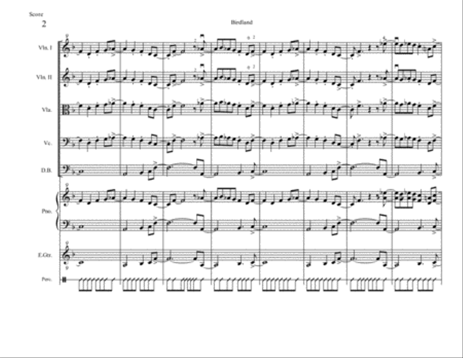 Birdland Set of Parts scores gallery preview page 3