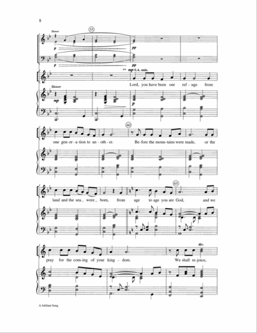 A Jubilant Song SSA scores gallery preview page 9