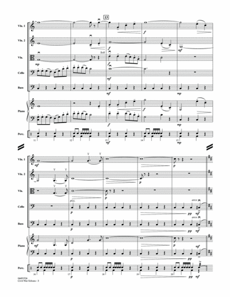 Civil War Echoes - Conductor Score (Full Score)