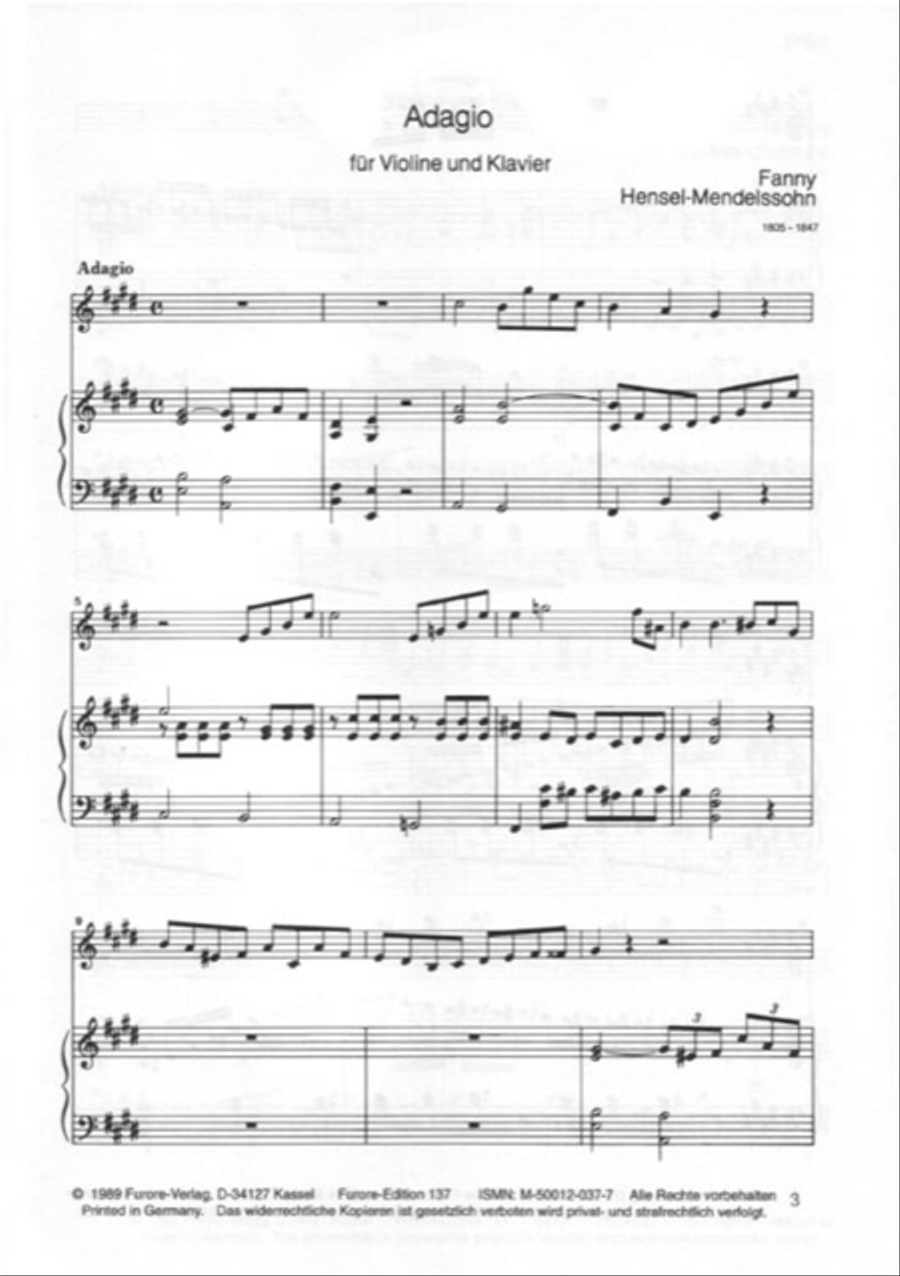 Adagio Violin Solo scores gallery preview page 2