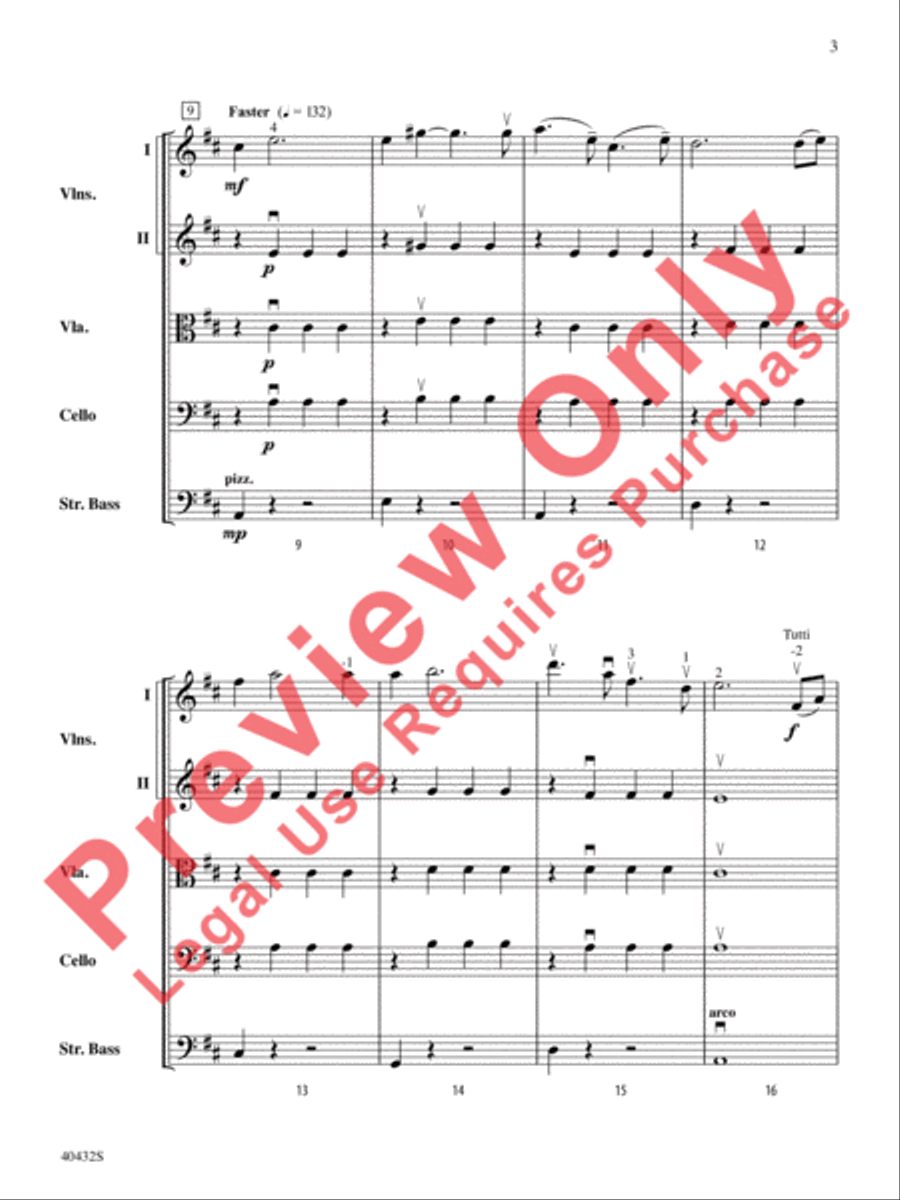 A Very Respectable Hobbit (from The Hobbit: An Unexpected Journey) String Orchestra scores gallery preview page 16