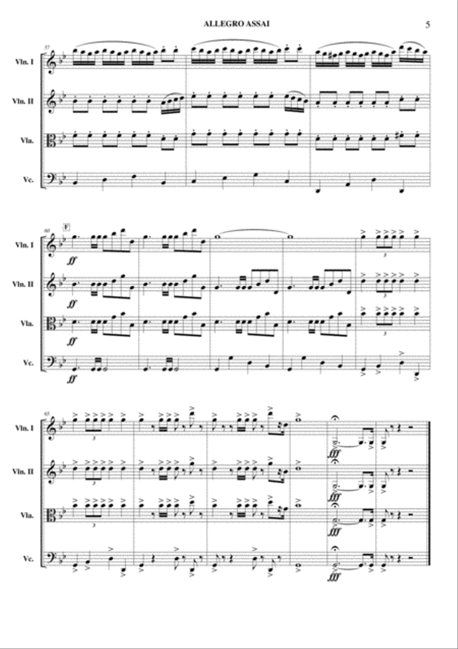 Allegro Assai String Quartet scores gallery preview page 6