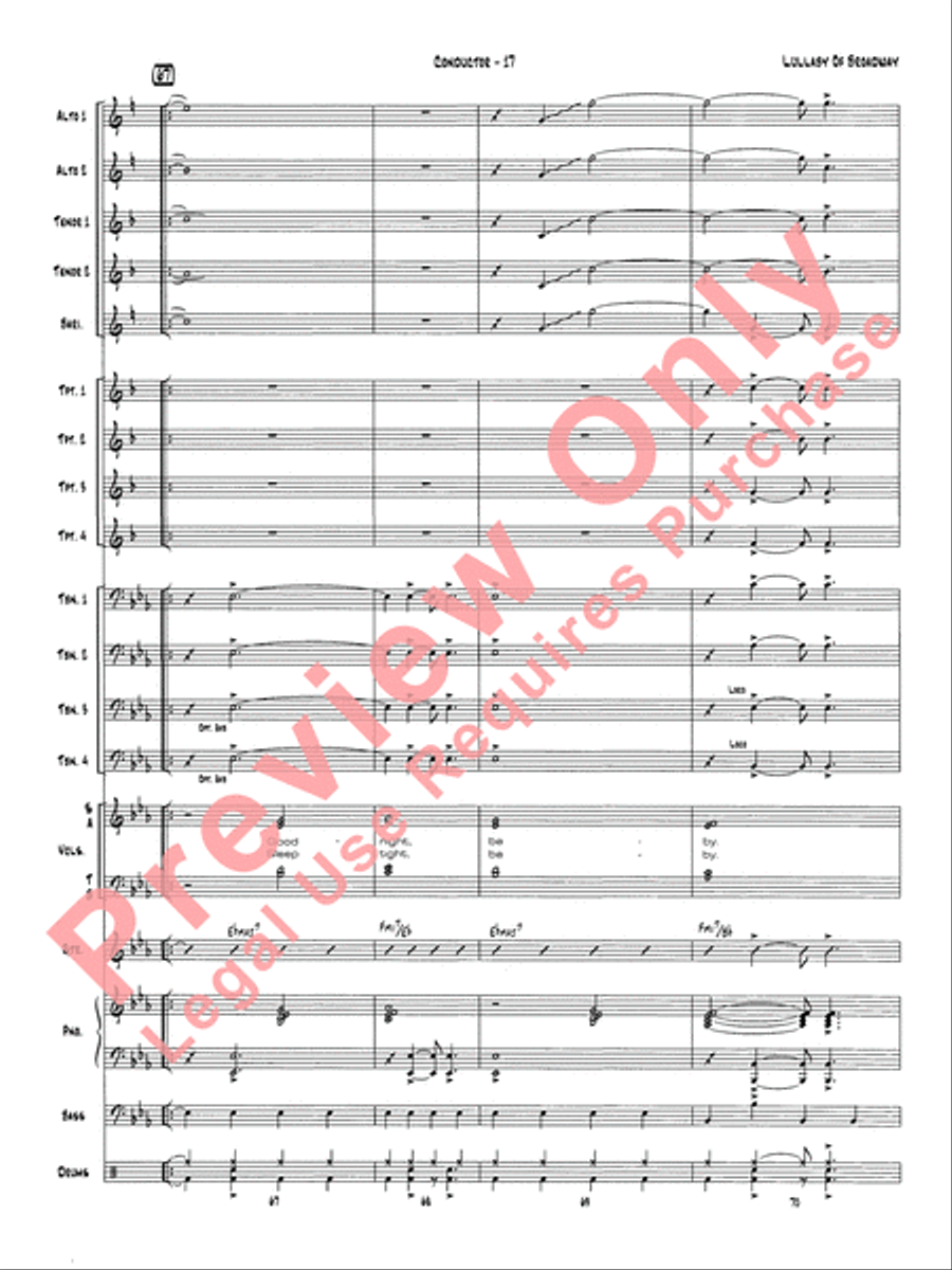 Lullaby of Broadway Jazz Ensemble scores gallery preview page 20
