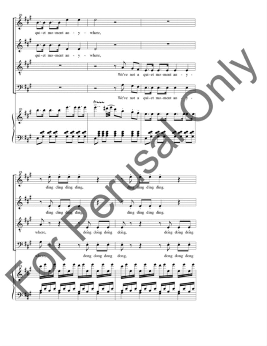 Chorus of the Servants Chorus of the Servants 4-Part scores gallery preview page 5