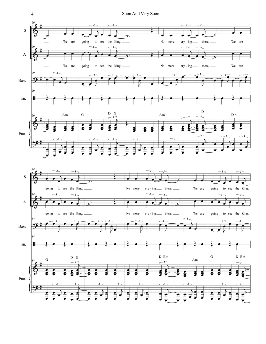 Soon And Very Soon Alto Voice scores gallery preview page 4