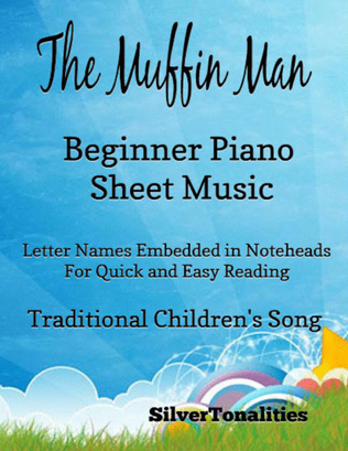 Book cover for The Muffin Man Beginner Piano Sheet Music
