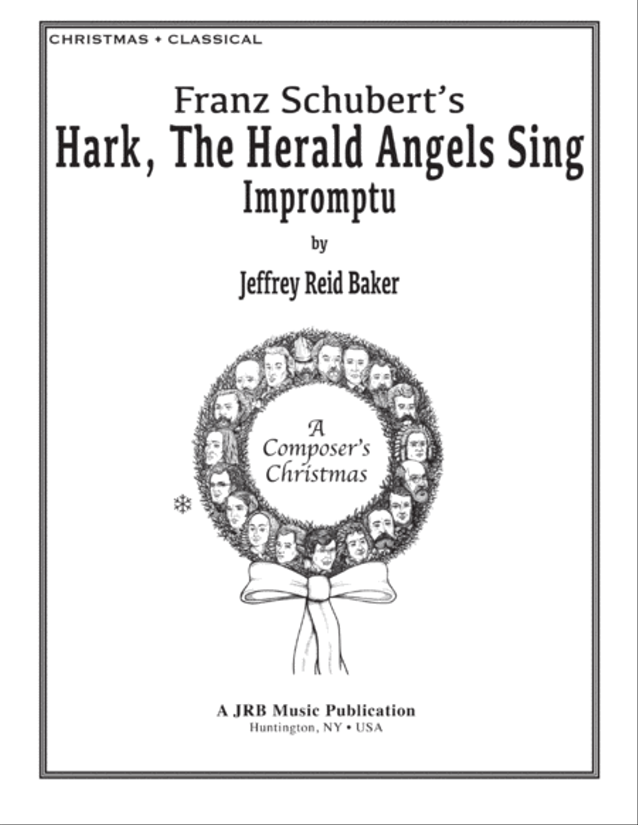 Schubert's Hark! The Herald Angels Sing Impromptu Piano Solo scores gallery preview page 1