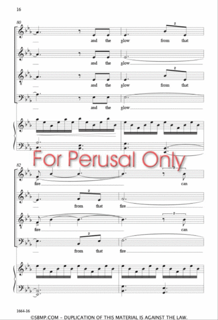 Light the World 4-Part scores gallery preview page 15