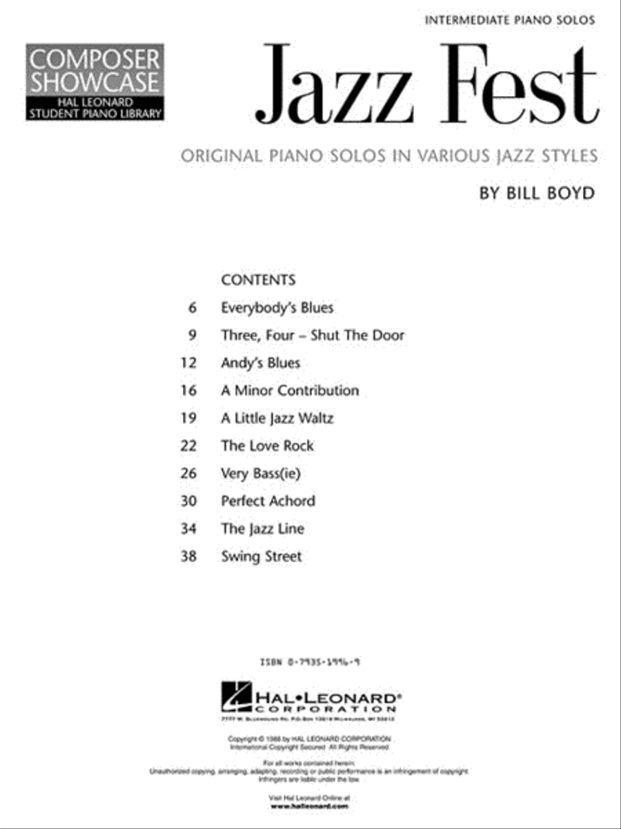 Jazz Fest Jazz Fest Piano Method scores gallery preview page 2