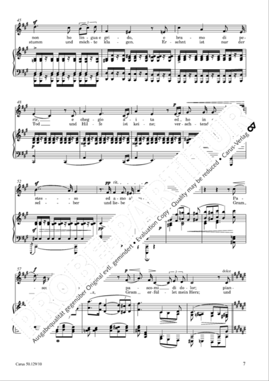 Gesange op. 129 (tiefe Stimme) Score scores gallery preview page 8