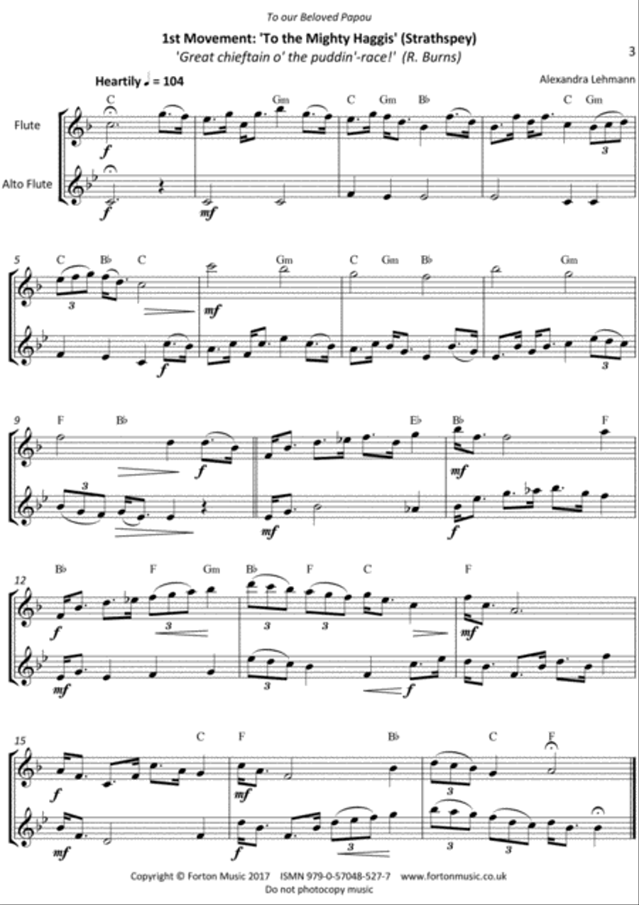 Plateau of Dances with a Scottish Flavour Flute scores gallery preview page 3