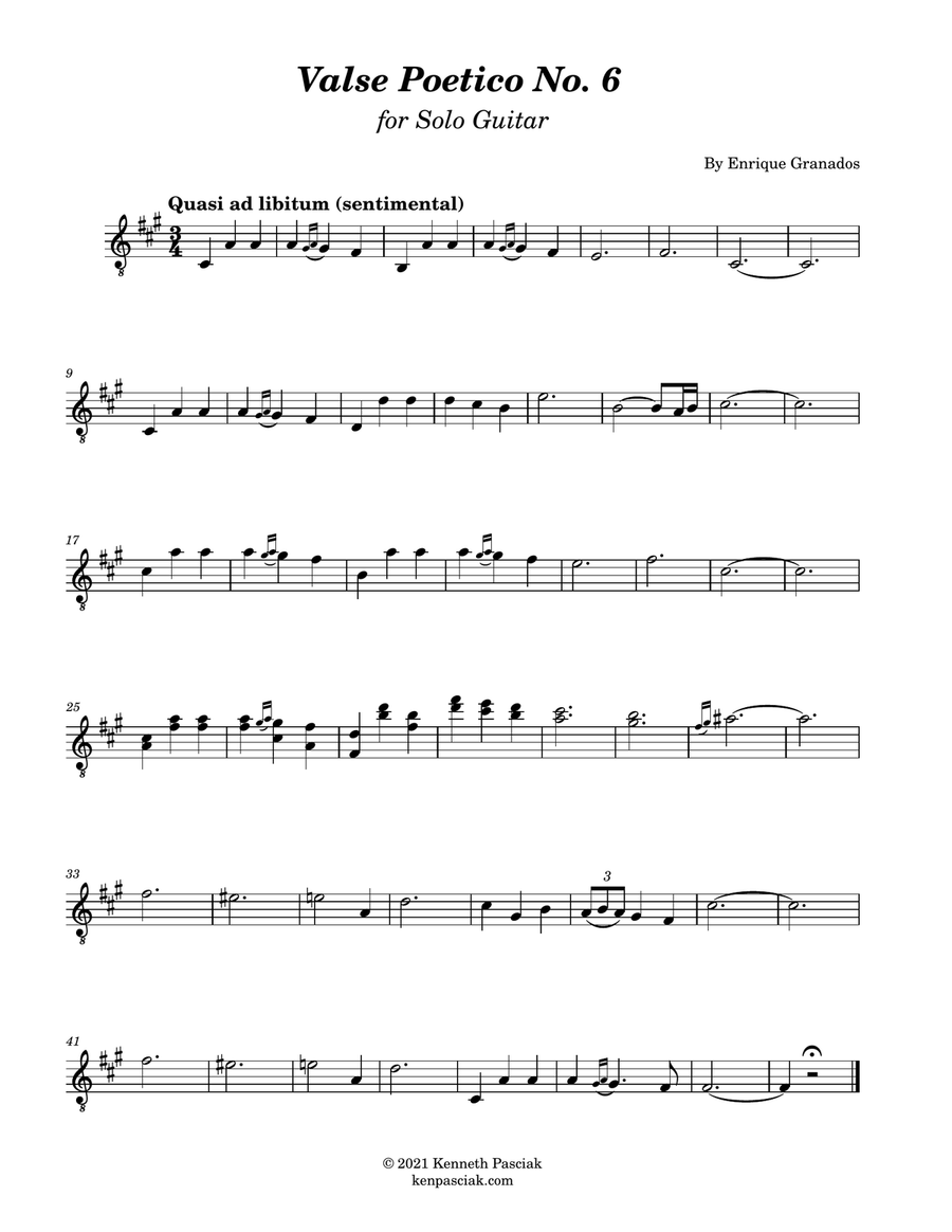 Spanish Melodies for Solo Guitar Acoustic Guitar scores gallery preview page 6