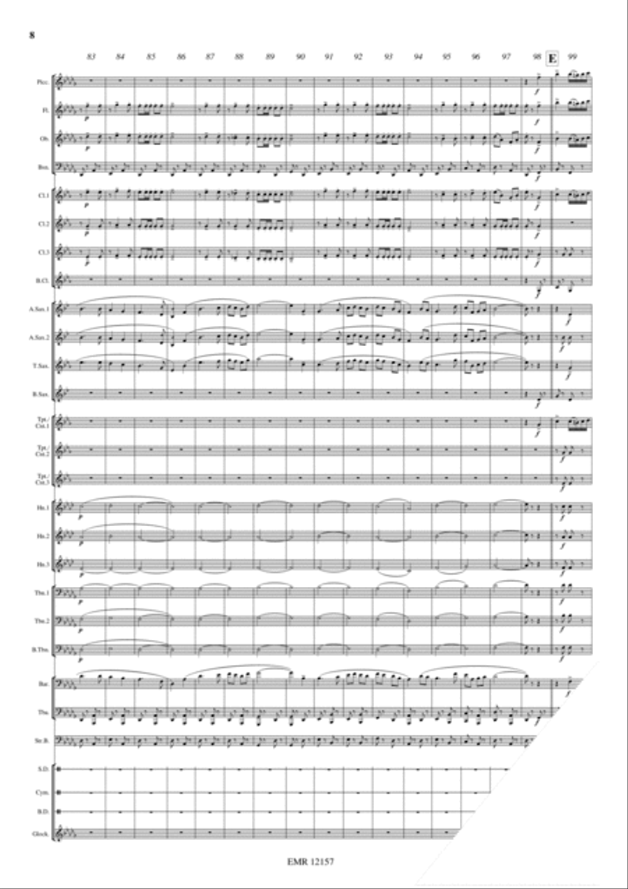 Marche de Diamant Concert Band scores gallery preview page 9