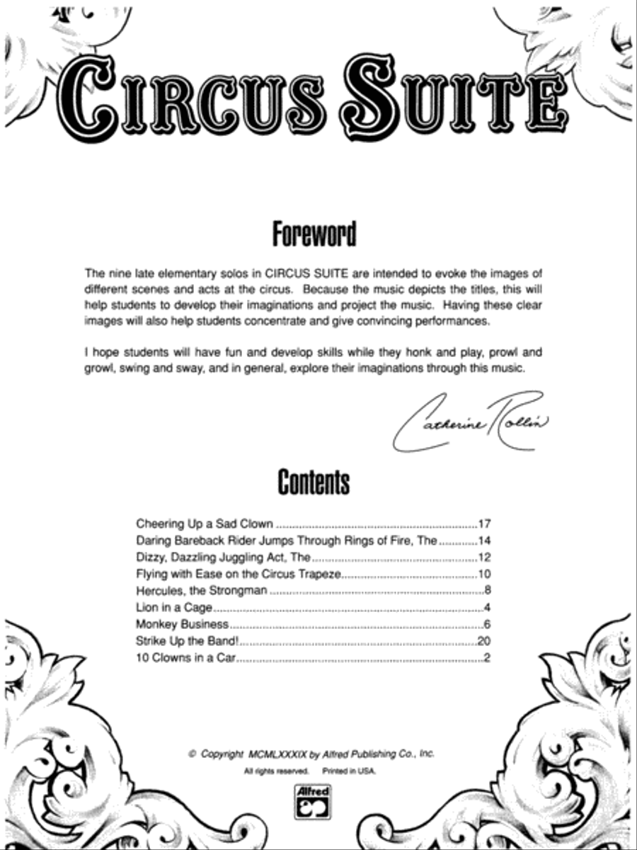 Circus Suite Circus Suite Easy Piano scores gallery preview page 2