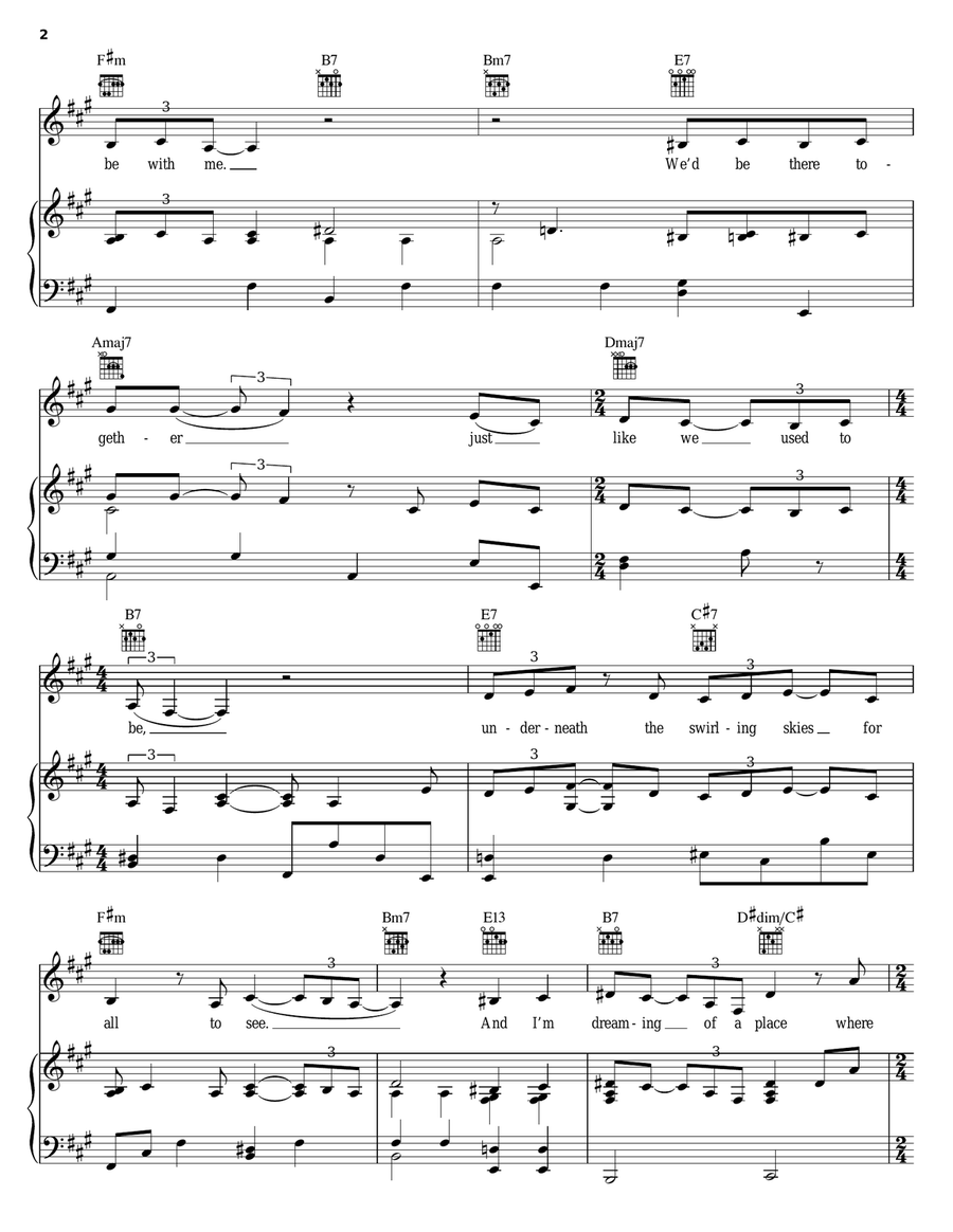 Painter Song Painter Song Piano, Vocal, Guitar scores gallery preview page 2
