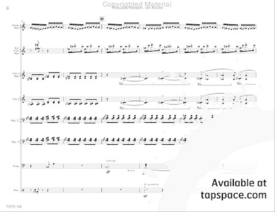 Miraculous Mandarin, The Percussion Ensemble scores gallery preview page 11