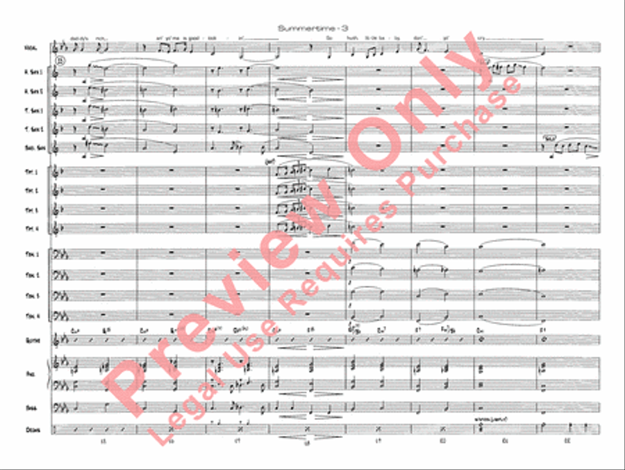 Summertime Summertime Jazz Ensemble scores gallery preview page 6