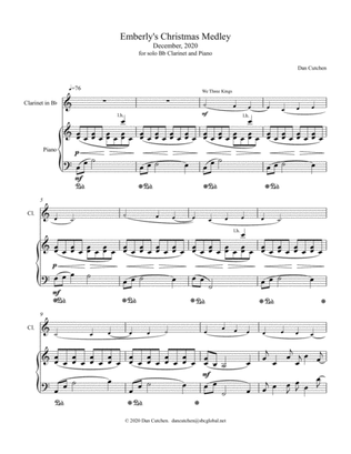 Clarinet-Emberly's Christmas Medley