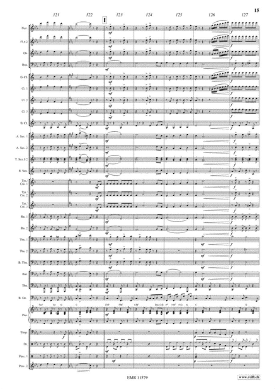 Flight To Italy Concert Band scores gallery preview page 16